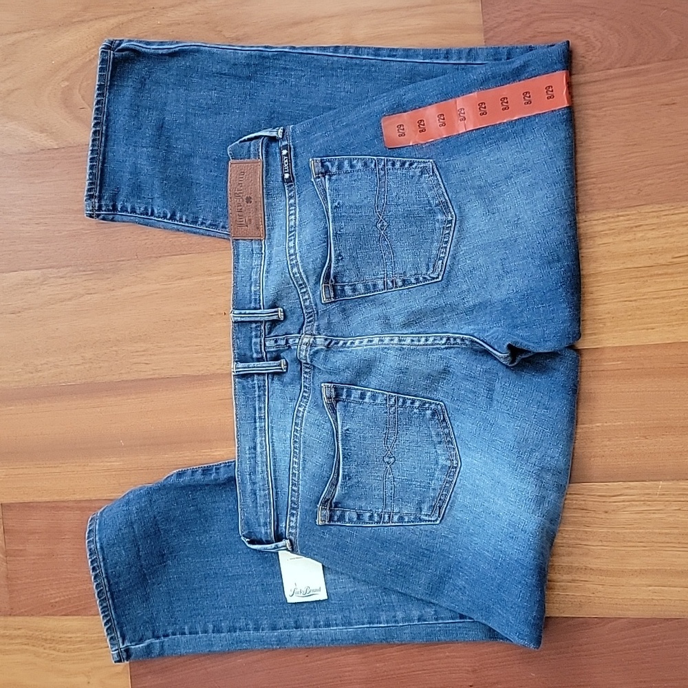 Lucky Brand Sweet Capri denim cuffed cropped jean - Picture 3 of 6